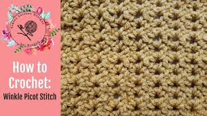 This crochet tutorial will help you learn how to crochet the picot mesh stitch. How To Crochet The Winkle Picot Stitch Crochet Tutorial Picot Stitch Crochet Crochet Tutorial Easy Crochet