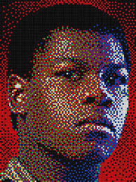 Finn Star Wars With Pixel Art Quercetti Pixel Art Minecraft Pixel Art Pixel Art Pattern