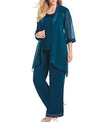 Le Bos Plus Textured 3 Piece Pant Set Dillard S Dressy Pants Outfits Clothes Dressy Pant Suits