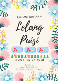 Lelang Puisi Dan Kutipan 31 July 22 Oktober Bersama Bapak Puisi Sedunia Lelang Lelangpuisi Lelangkutipan Bapakpuisisedunia Lelang Oktober Puisi