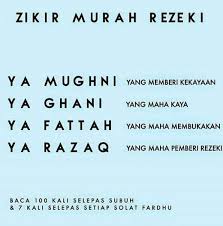 7 zikir pembuka rezeki terbaik. Doa Murah Rezeki Rumi