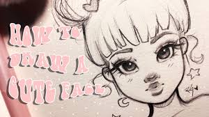 Drawing relaxes and feels good. How To Draw A Cute Face Step By Step With Christina Lorre Youtube