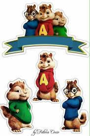 Camarão Com Pão Alvin E Os Esquilos Parabens Alvin E Os Esquilos Topo De Bolo Alvim E Os Esquilos