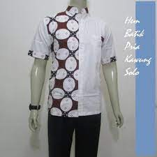 Desain Kemeja Batik Pria Kombinasi Kain Polos Lengan Panjang Dan Pendek Eksklusif Jallosi Model Baju Pria Kemeja Pria Kemeja