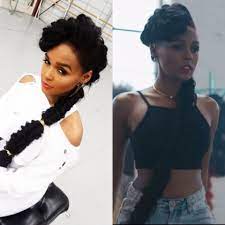 Textured Side Braid Janelle Monae Natural Hair Styles Dramatic Hair Hair Styles
