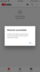 Cant Use Youtube On My Iphone It Doesnt Work On The App Or Safari Ssl Error Youtube Community