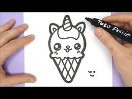 Vous souhaitez apprendre à dessiner une licorne kawaii en 5 minutes chrono ? Tuto Dessin Dessin Kawaii Et Facile A Faire Youtube Comment Dessiner Une Licorne Dessin Glace Dessin Licorne