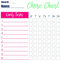 Free Printable Chore Charts Perfect For Kids Cook Eat Go