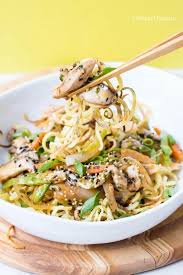 Paleo Japanese Chicken Yakisoba Noodles Recipe Chicken Yakisoba Delicious Paleo Recipes Free Chicken Recipes
