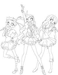 Www.cartonionline.com> coloring pages > lolirock coloring pages>. Aikatsu Lolirock Line Art Princess Coloring Pages Coloring Pages Magical Girl Anime