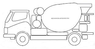 Mewarnai gambar mobil truk molen 1. Mewarnai Gambar Mobil Truk Molen Anak Muslim Alqur Anmulia