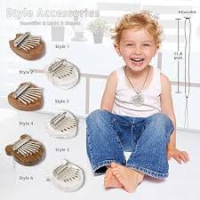 Everjoys Mini Kalimba Thumb Piano 8 Keys,Portable Solid Wood Mbira Finger  Piano for Kids and Adults,Pocket Musical Gifts for Beginners w/Chain : Buy  Online at Best Price in KSA