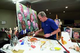 Bush is exhibiting a collection of his painted portraits of international leaders at the presidential center in texas. George W Bush Painted Portraits Of More Than 90 Post 9 11 Veterans Texas Standard