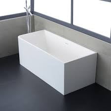 Freistehende design badewanne aus mineralguss vela in beton optik. Badewanne Freistehend Stoneart Bs 534 Weiss 156x70 Matt Stoneart Mineralguss Badewannen Shop Luxor24