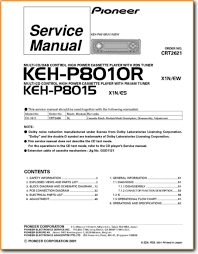 Pioneer Kehp 8010 R Automotive Audio On Demand Pdf Download English