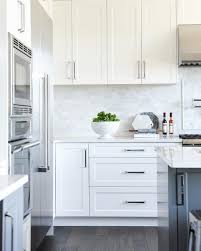 Soft close hinges & slides standard. White Kitchen Cabinets With Black Hardware And Hinges Decorkeun