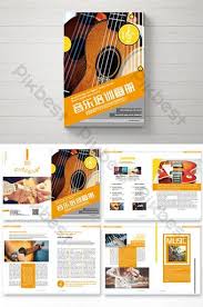 High End Style Music Training Brochure Ai Free Download Pikbest Brochure Powerpoint Design Brochure Design