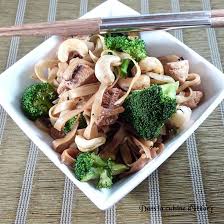 Nouilles Sautees Au Poulet Et Brocolis Pour Le Nouvel An Chinois Recette Nouilles Sautees Nouilles Sautees Poulet Nouilles