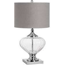 Vintage table lamp bedroom glass desk lamp office wood table lights bar lighting. Verona Glass Table Lamp Lighting From Breeze Furniture Uk