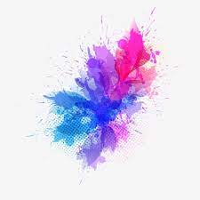 Blue Color Splash Paint Color Celebration Png And Vector With Transparent Background For Free Download Mawar Ungu Holi Warna