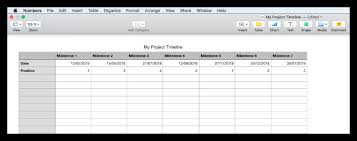 How To Make A Timeline In Numbers For Mac Free Template