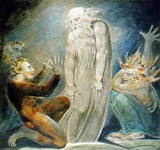 The Ghost Of Samuel Appearing To Saul William Blake C 1800 William Blake Paintings William Blake Art William Blake