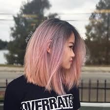 Hairstylists Predict The Biggest Hair Trends Of 2017 Soft Balayage Pink Haircolor With Dark Roots On Medi Balayage Hair Hair Color Rose Gold Hair Color Pink