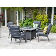 When you are not using the fire pit, you are able to put the cover on so that you can use it. Milano Lounge Firepit Set Jones Garden Centre