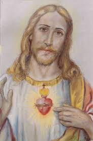 Corazón sagrado de jesús, que has manifestado a santa margarita maría el deseo de reinar en las familias cristianas; Sagrado Corazon Jesus Virginia Mayo Garcia Artelista Com