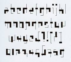 Rietveld Interpreted As A Font Lettertypen Letteren