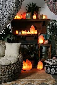Maybe Rig Up With Auto On Night Light Yoga Meditation Room Healing Room Salt Lamp Decor