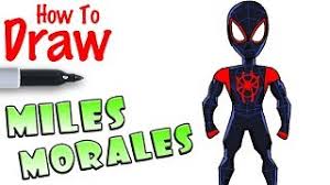 Drawing tutorials of miles morales. How To Draw Miles Morales Spider Man Youtube