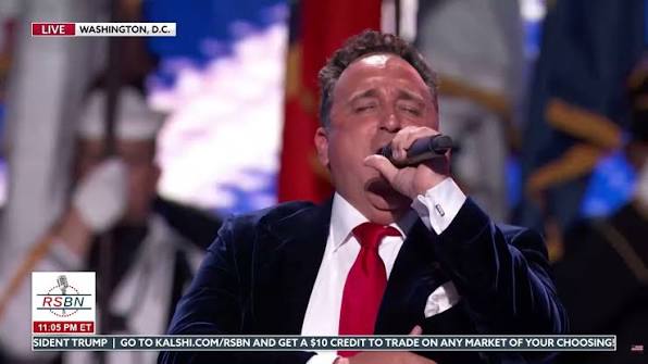 WATCH: Christopher Macchio Serenades the Salute To America Crowd After The  Weather Delay - 07/04/26 | Right Side Broadcasting | Facebook