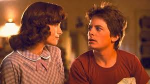 Michael J Fox And Lea Thompson In Back To The Future As Marty And Lorraine Hannah And Her Sisters Back To The Future Film Adaptations