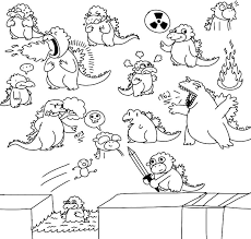 Baby shin godzilla coloring pages. Godzilla Coloring Pages 100 Printable Coloring Pages