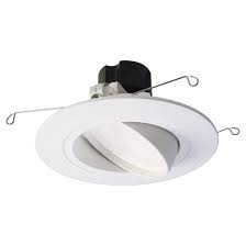 New project 360degree adjustable 40w cob halo gimbal led recessed spotlight housing manufacture at shop hotel hallway light. Halo Ra4 Adjustable Dimmable Recessed Retrofit Kit Led 5 In 6 In White Ra56066930whc Rona