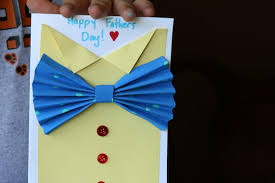 Glue isn't necessary to secure the collar but can be added. Homemade Paper Bow Tie Father S Day Card Happy Hooligans