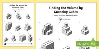Volume is the daily number of shares of a security that are traded. Finding The Volume By Counting Cubes Activity Twinkl