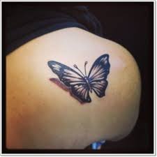 Black And Grey Butterfly Tattoo Designs Black Ink 3d Butterfly Tattoo Design 3d Butterfly Tattoo Realistic Butterfly Tattoo Butterfly Tattoo