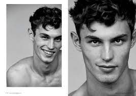kit butler hits the studio in military inspired looks for risbel kit butler male model face portrait