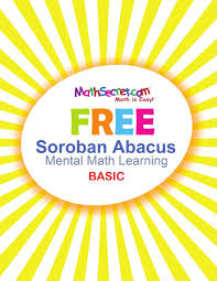 Free Soroban Abacus Maths Secret Workbook Abacus Math Math Abacus