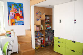Umbau Kinderzimmer Einbau 2 Ebene Treppe Regal Ikea Stuva Hochbett Ikea Zimmer Einrichten