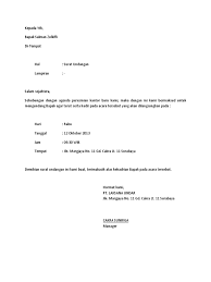 Kepala cabang bank {nama bank} cabang: Contoh Surat Undangan Peresmian Kantor
