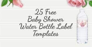 · free baby shower labels in printable pdf. 25 Baby Shower Water Bottles Labels Raspberry Swirls