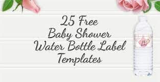 Diy baby shower water bottle labels. 25 Baby Shower Water Bottles Labels Raspberry Swirls