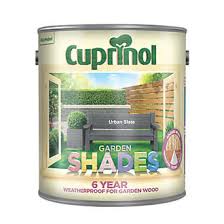 Repainting exterior wood can give a whole new life to your garden or the look of your home. Cuprinol Garden Shades Woodstain Matt Urban Slate 2 5ltr Exterior Wood Paint Screwfix Com