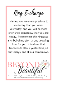 Ring Exchange Ring Exchange Vows Wedding Vows To Husband Wedding Ring Exchange Vows