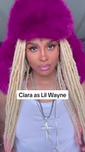 #Ciara dresses up as #LilWayne for #Halloween 👻 #HipHop #LilTunechi