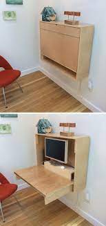 16 Wall Mounted Desk Ideas That Are Great For Small Spaces Desks For Small Spaces Furniture For Small Spaces Space Saving Furniture