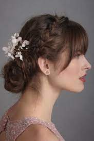 Long hair with bangs complements any fashionable look. Beautiful Hairstyles With Bangs Wedding Hair Bangs Bangs Updo
